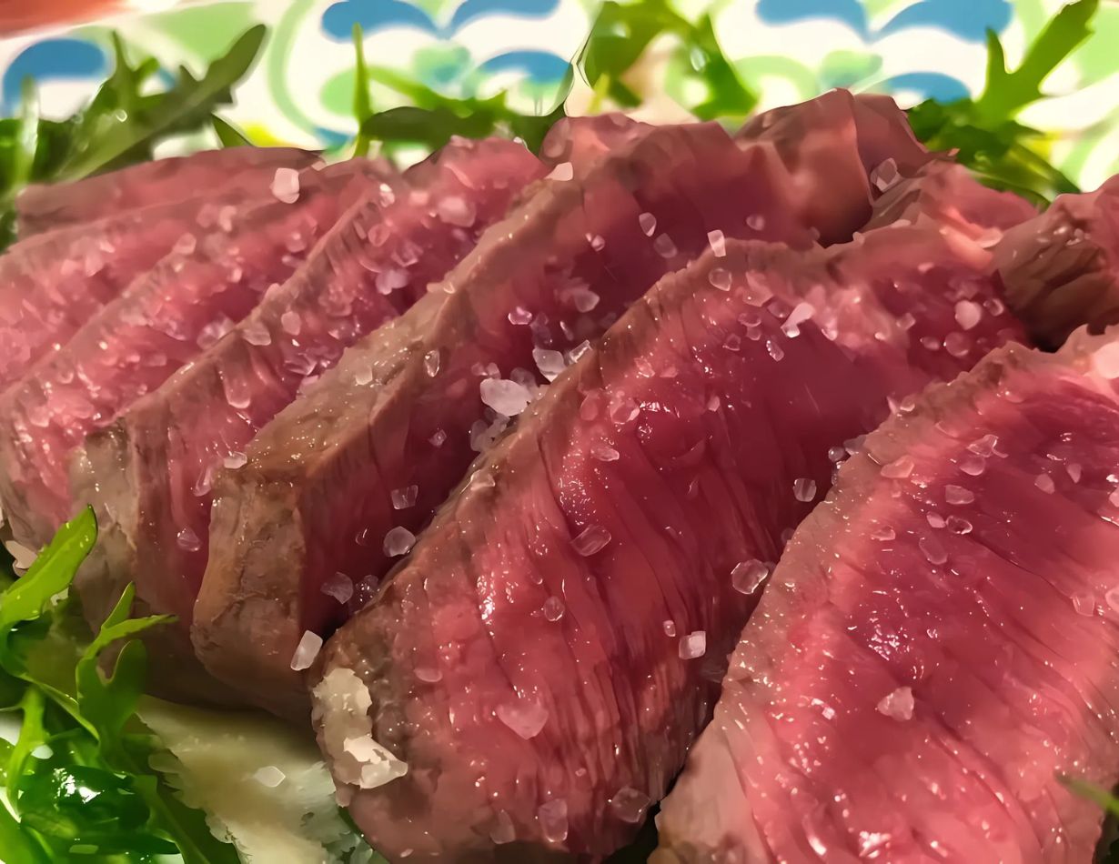 Tagliata di manzo con rucola e Grana